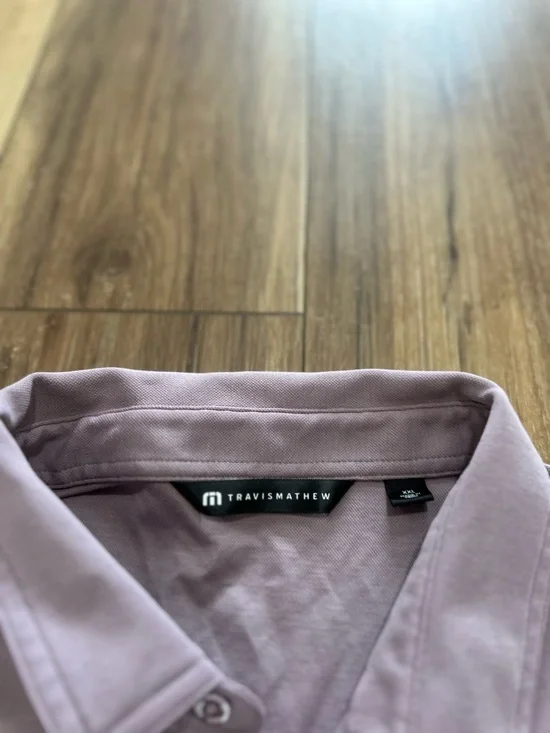 Travis Mathew Men's Papaya groves perfect polo golf shirt size XXL - Picture 4 of 5